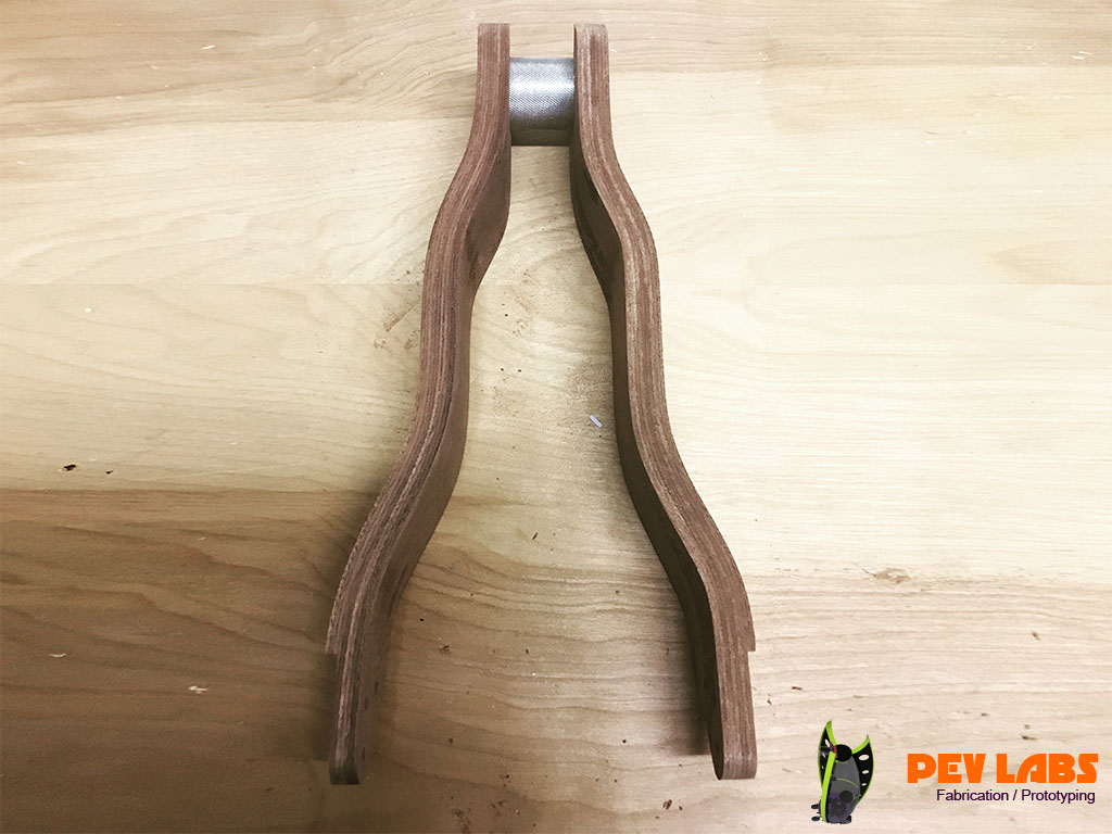 Laminated Sapele Bike Chainstays Laminated Sapele Bike Chainstays