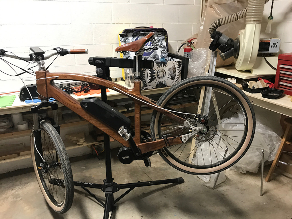 Final Assembly of Wooden Electric Bike Prototype 4.1.4 Final Assembly of Wooden Electric Bike Prototype