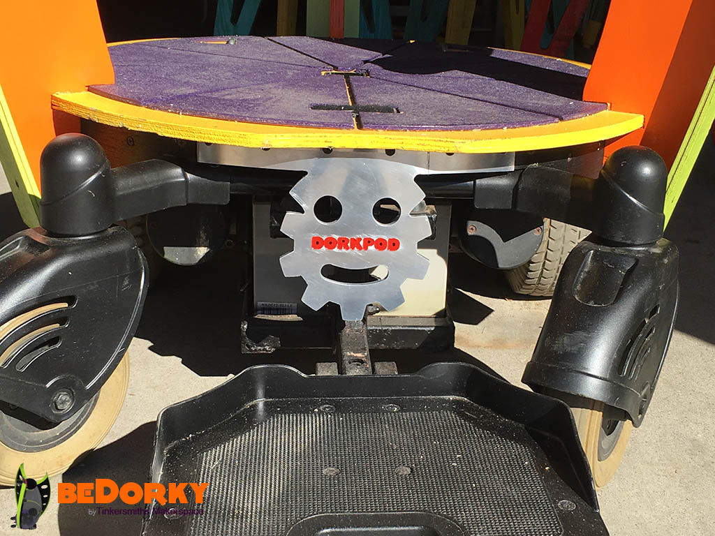 Dorkpod Kit Floor Branded Aluminum Cod Piece with Painted Lettering Dorkpod Kit Floor Branded Aluminum Cod Piece with Painted Lettering