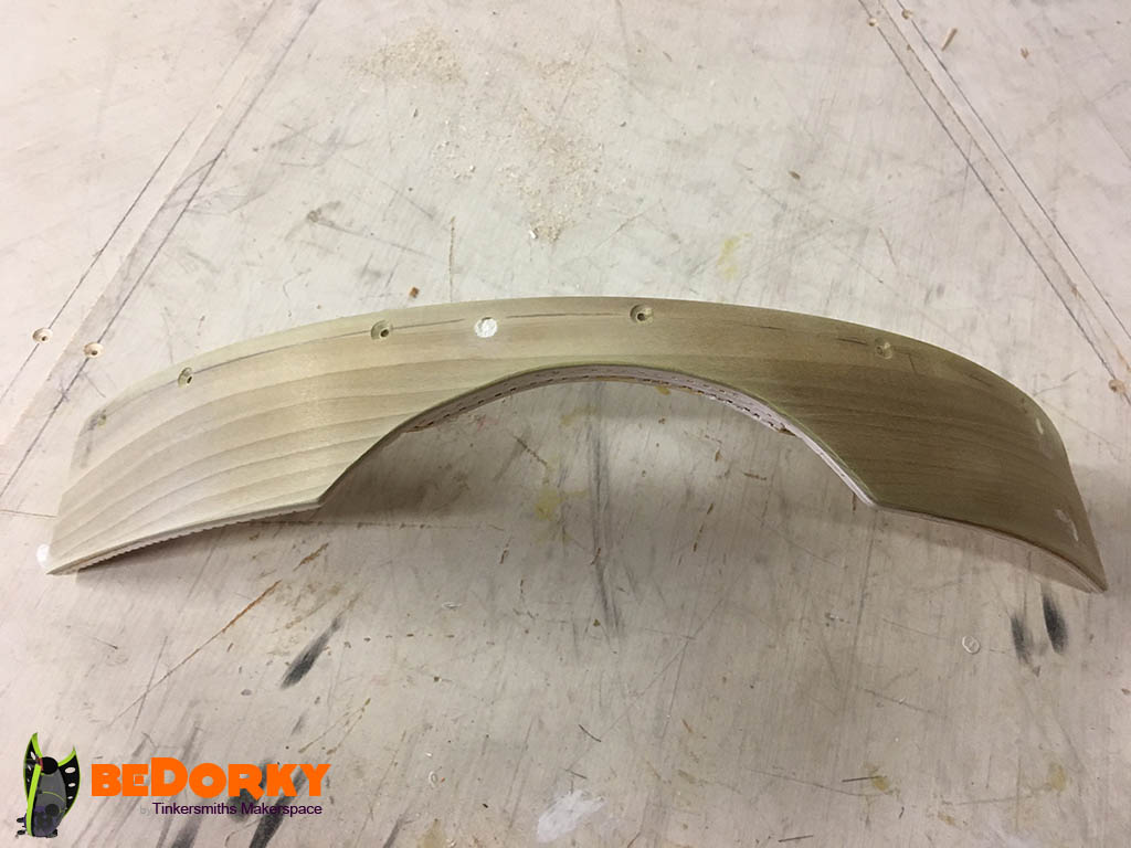 Plywood and Poplar Curved Under Floor Fender