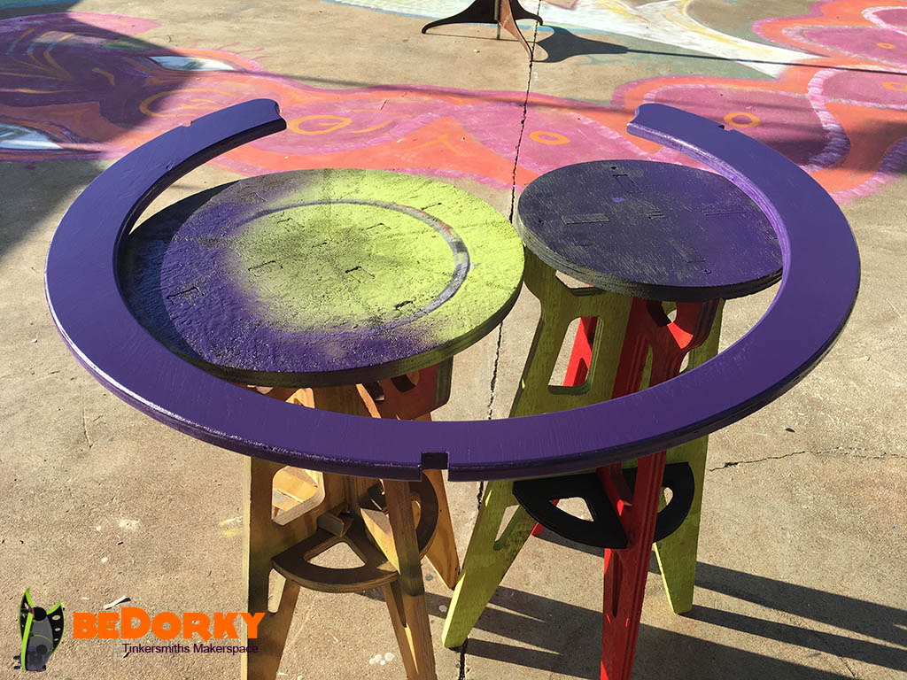 Dorkpod Guardrail ring Painting Purple