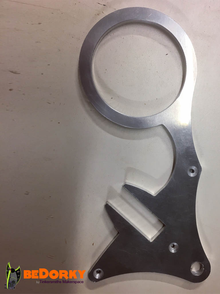 CNC Milling and Installing the Aluminum Cup Holder Bracket