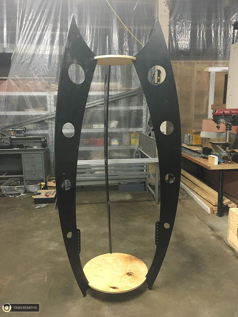 Dry fitting three gussets with a temporary lower and upper plate Charlottesville Va