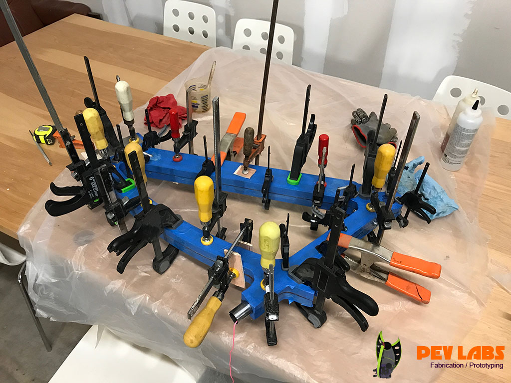 Clamping During T-88 Epoxy Glue up Clamping During T-88 Epoxy Glue up